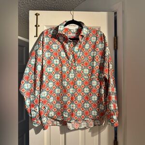 NEW Le Sarte Pettegole Womens Blouse Pattern Colorful Size IT 44 US NWOT